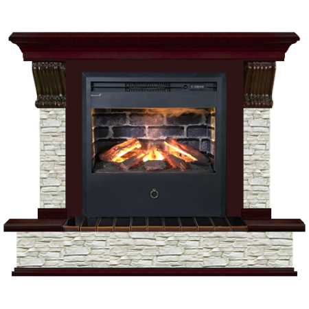 Панорама грот однотонный (красное дерево)+Samba 3D